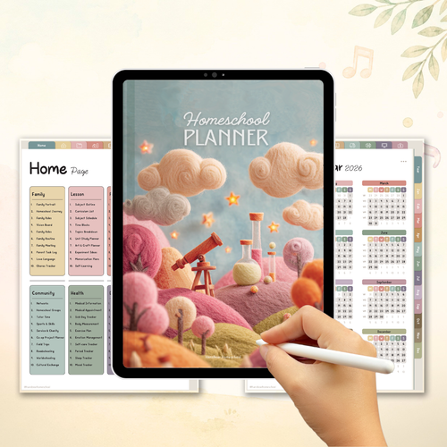 Homeschool Planner for Mom Planning for Lesson and Daily Schedule