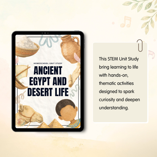 Digital STEM Unit Study Thematic Homeschool Learning - Ancient Egypt